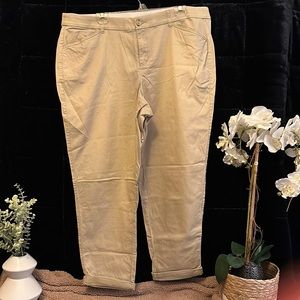 Lane Bryant Flat Front Khakis